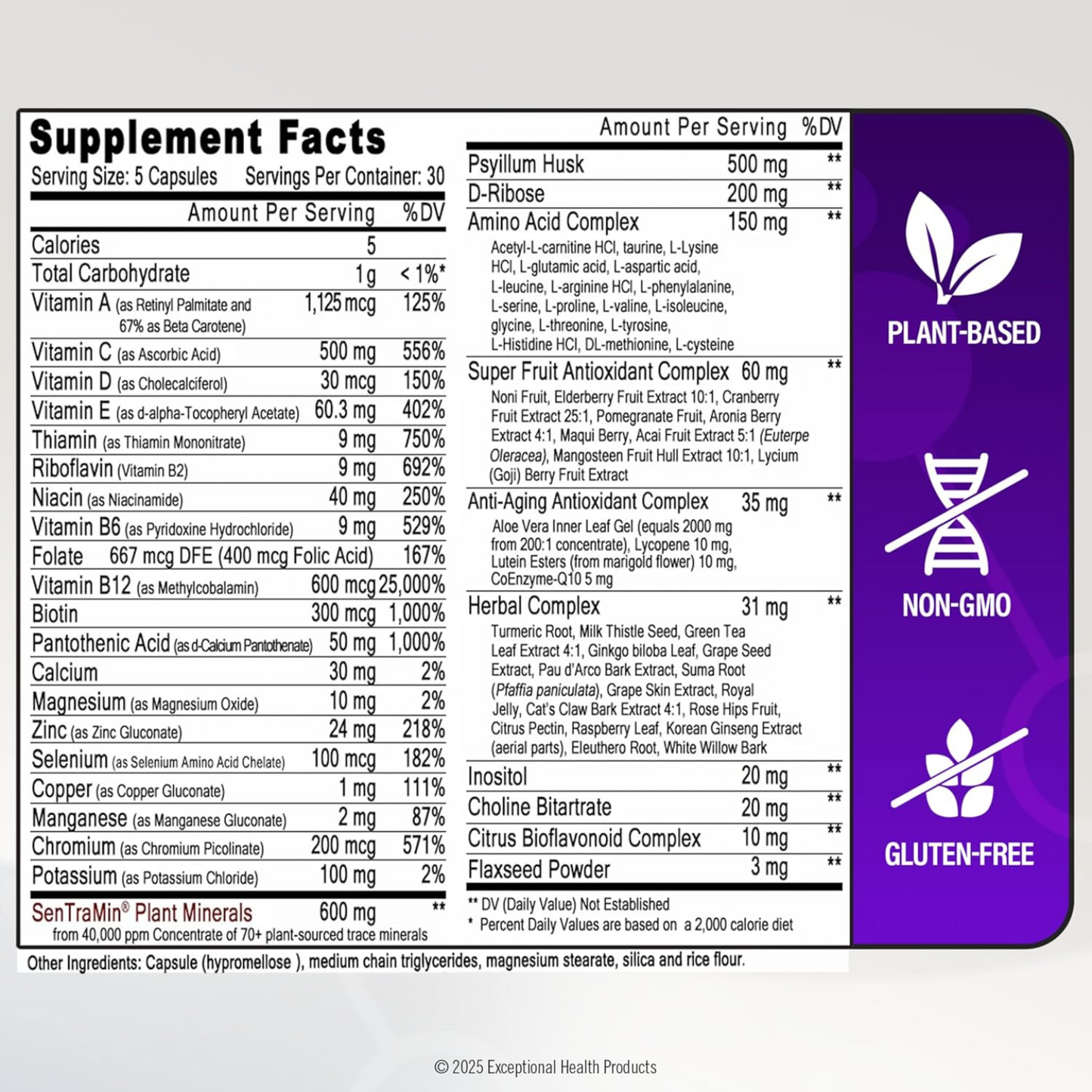 Immuno 150 – Immune Support with 70 Plant Minerals | 150 Veggie Capsules