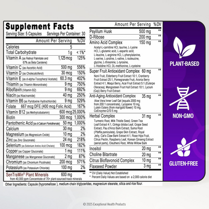 Immuno 150 – Immune Support with 70 Plant Minerals | 150 Veggie Capsules